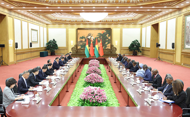 习近平同几内亚比绍总统恩巴洛会谈「相关图片」